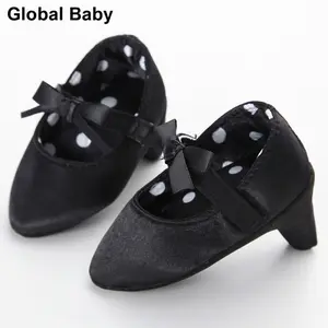 Global Baby Newborn Girls Princess Shoes  Crib With High Heels Moccasins for Photos Fashion Baby Girl High Heels Soft Sole Crib Shoes Princess Shoes