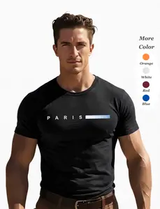 Premium Men's Gradient Horizon Luxury T-Shirt - Minimal Black Graphic T-Shirt for Casual Streetwear Everyday Style