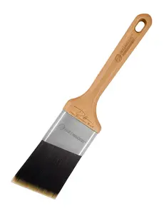ROLLINGDOG Paint Brushes for Walls - 2.5 Inch Angled Paint Brushes,Stiff Filament Great for Ceiling Cutting in,Trimming