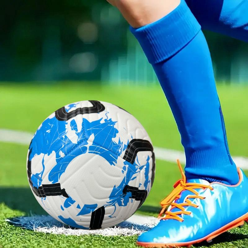 5 Size PU Football, Entertainment Training Ball, Suitable for Teens and Adults, Includes Net Bag, Pump, Two Needles, Soccer Balls