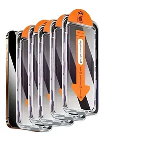 5 Pack For Apple iPhone 17 Air 16 15 14 13 12 11 Pro Max Plus Mini Screen Protector, Smartphone Accessories, Protective, Protection, Tempered Glass, Anti-Scratch, Privacy, Easy Installation, Bubble Free, Durable, Fits Models 11 to 16