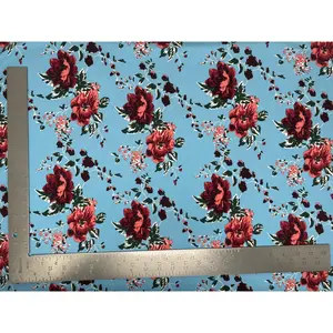 Liverpool Knit Floral Print Fabric