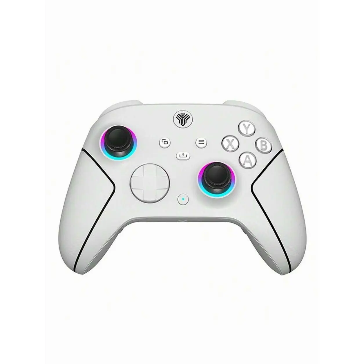 Wireless Game Controller with Hall Effect Joysticks, RGB Lighting, Turbo Function, Programmable Buttons, Vibration Feedback, Audio Port and 2.4GHz USB Receiver for PC and Xbox One-Compatible Systems