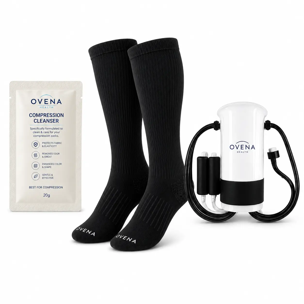 Compression Starter Kit, Socks + Sock Aid + Cleanser