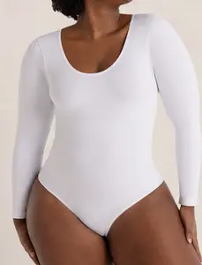 Shapermint Essentials All Day Every Day Long Sleeve Bodysuit
