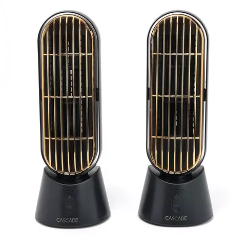 Cascade Set of 2 Portable Rechargeable 10" Fan