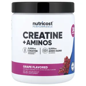 Nutricost Performance, Creatine + Aminos, Grape, 13.3 oz (372 g)