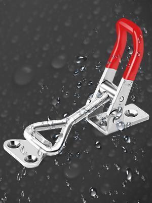 6 Pack Toggle Latch Clamp 4001, Adjustable Latch, Smoker Clamps Heavy Duty Latches, 330Lbs Holding Capacity Pull for Lid Jig, Tool Box Case (24PCS Screws)