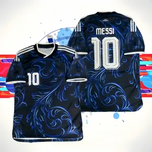 10# Messi 2026 Argentina Away Blue Short Sleeve Soccer Jersey