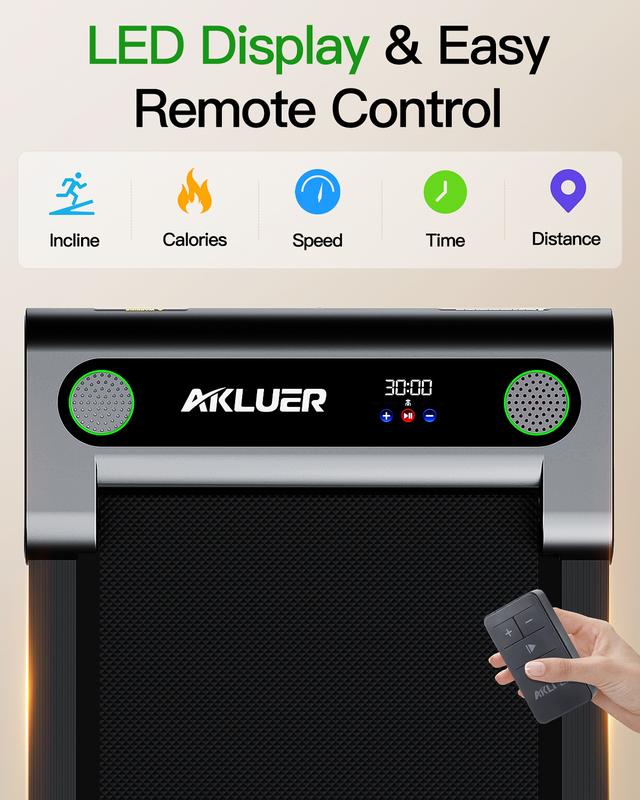 [a weight capacity of up to 330 lbs] Walking Pad with Incline, Under Desk Treadmill for Home, 2.5HP Portable Treadmills with Remote Control, 4 in 1 Incline Treadmill with LED Display