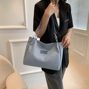 College Student Class Tote Bag, Female Shoulder Large Capacity Personalized Commuting Bag