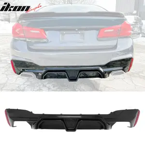 2017-2023 BMW G30 5 Series M Sport Rear Diffuser Gloss Black M5 CS PP