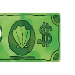 Sea Bucks Debit, the Ultimate Rectangle Sticker for Anywhere & Anything Minimal Tech Style | Waterproof | Perfect Fit for Laptops & Accessories