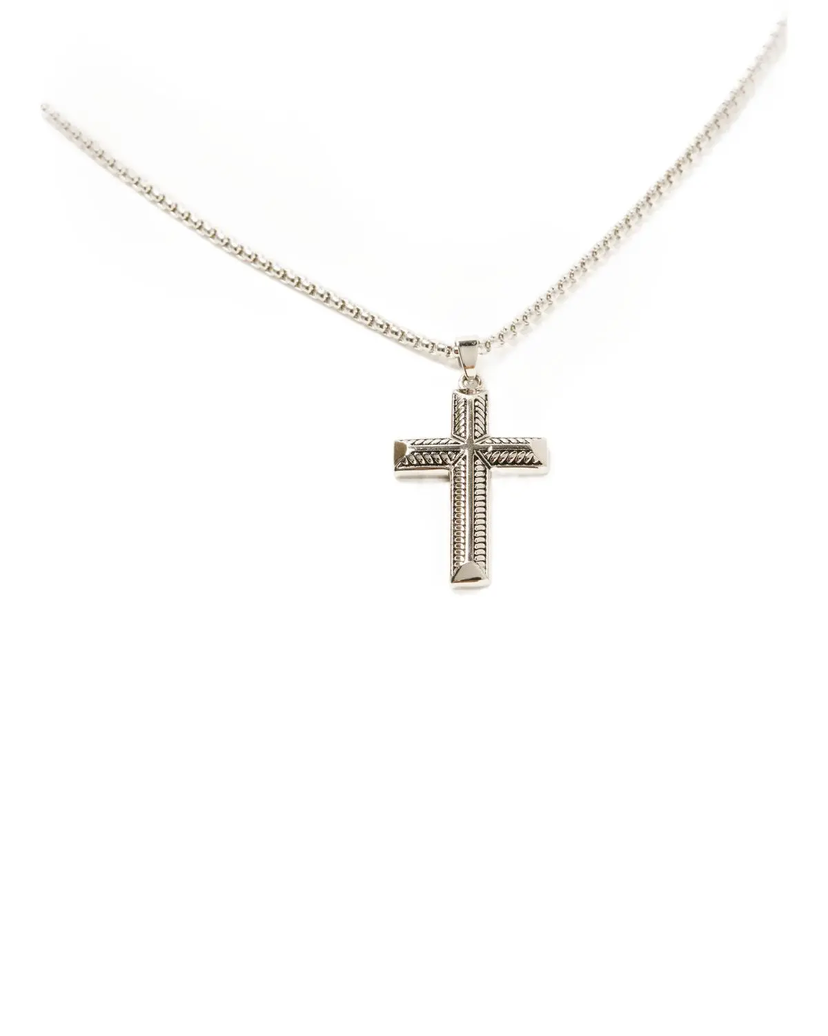 Cody James Men's Men'S Textured Cross Necklace - Pn11942