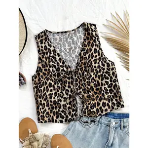 2026 Spring New Women's Leopard Print Vest