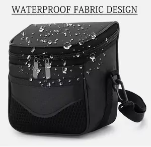 Camera Protective Bag Shoulder Pouch Zipper Case Black for Nikon Canon Sony DSLR