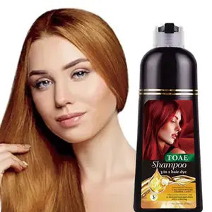 TOAE2025 popular direct hair dye, herbal ginseng ammonia free, home hair care, 14 fl oz, one bottle for 2 people Haircare Red
