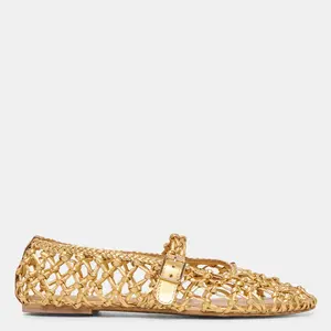 Dolce Vita CLAIR BALLET FLATS GOLD WOVEN LEATHER