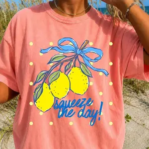 Squeeze the Day Shirt, Lemon Squeezy Shirt, Easy Peasy Lemon Squeezy Shirt, Comfort Colors Graphic Tee, Womens Oversized Shirt, Trendy Summer Tee, Graphic Shirt for her