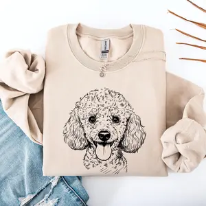 Poodle, Dog Lover Apparel, Pet, Dog Breed, Cute Sweatshirt, Crew Neck, Women's, Crewneck