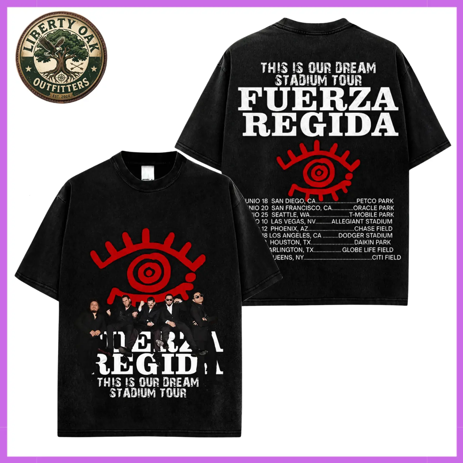 [Free Ship] Fuerza Regida - "This Is Our Dream Stadium Tour" 2026 #2 Graphic T-Shirt, Regional Music Tshirt, Gift for fans Country Music Mexico-Style Tee