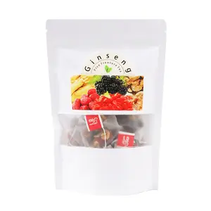 Ginseng Five Treasure Tea - 6 Precious Ingredients Formula for Men's Kidney Health - 20 pcs/1 Bag - Chinese Herbal Tea Blend detox Eight Organic Beverage cleanse  Christmas Thanksgiving Value Pack Filled with Tea, Natural, Set