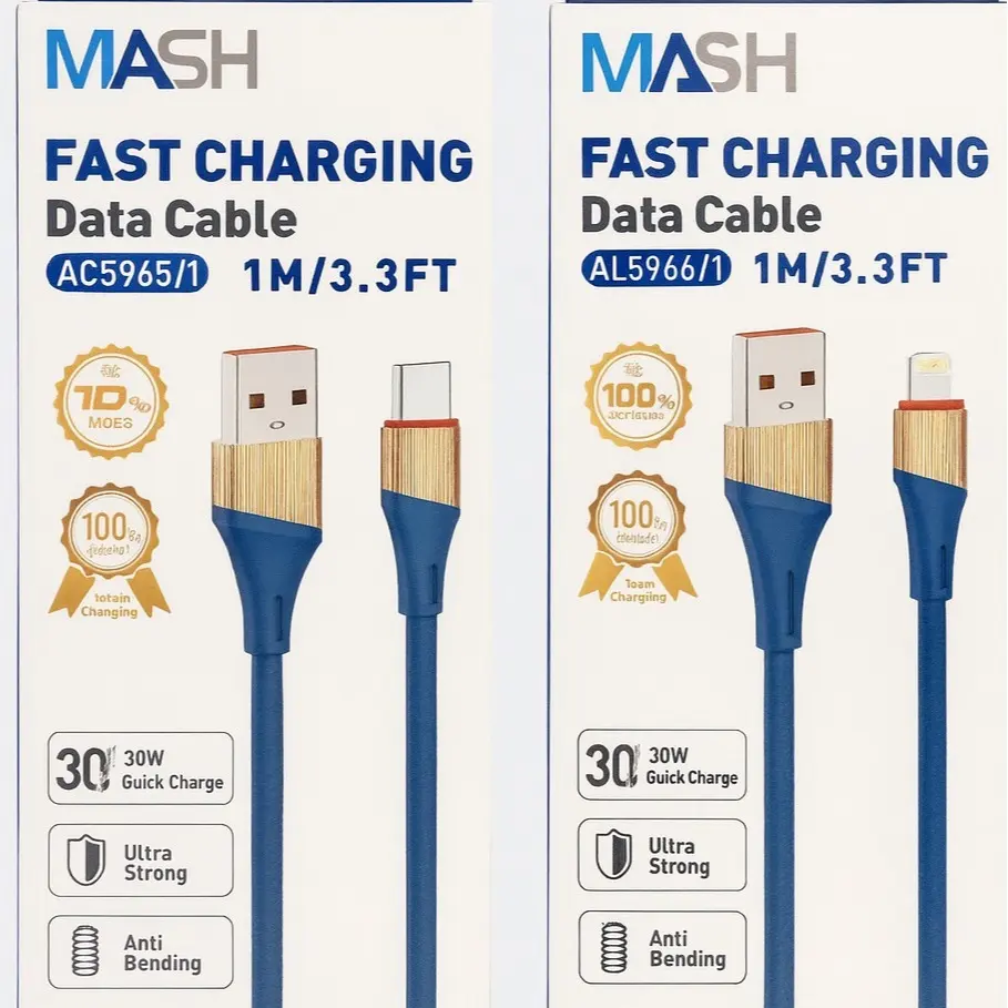 Mash dual pack cbl Usb to C and iphone