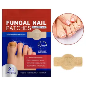 21PCS/Bag Fungal Nail Patches, Nail Health Care Patches, Nail Fungus Care Patches, Suitable for Solving Fungal Nails and Other Nail Problems, Daily Care Nails Kit Set, Nail Supplies