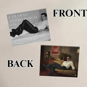 Pedro Pascal 2026 Wall Calendar, Funny Celebrity Calendar, Pedro Pascal Gift for Fan or Friend