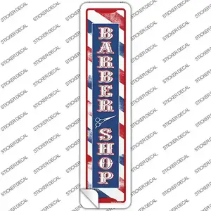 Barber Shop Vertical Novelty Narrow Sticker Decal