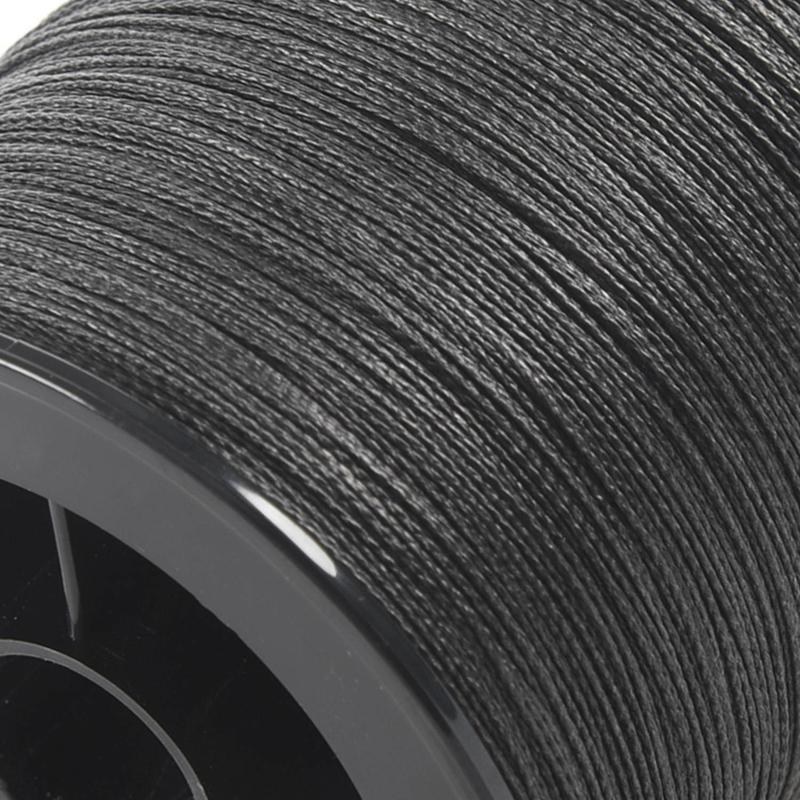 500M 50LB Colorful 4 Strands Multifilament PE Braid Fishing Line (Black)