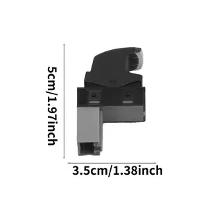 Volkswagen Window Lift Switch Compatible with Vw Golf Mk5/mk6, Jetta, Passat B6/b7, CC & More, Replacement Oe 5nd959855, 3 Pin Connector