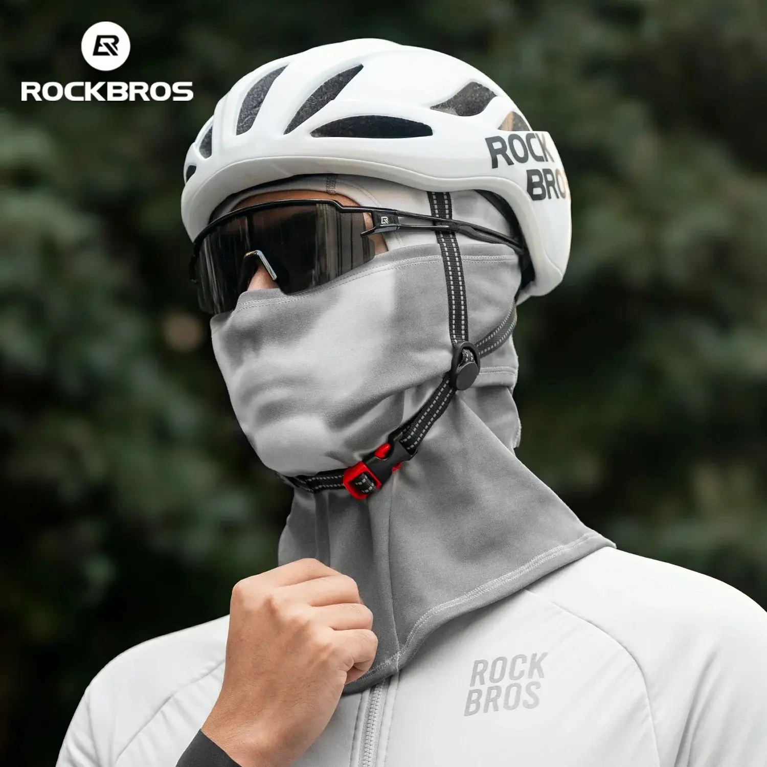 ROCKBROS Unisex Thermochromic Fleece Balaclava - Full Cover Thermal Winter Face Mask, High-Elastic Fabric, Stretch Fit, Soft, Effective Heat Retention, Waterproof, Breathable, Helmet Compatible for Cold Weather Biking, Commuting