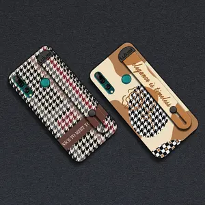 Kickstand commerce Phone Case For Huawei Y9 Prime 2019/Enjoy10 Plus/P Smart Z Phone Holder Dirt-resistant geometry protective Plain color Waterproof Wrist Strap simple Back Cover