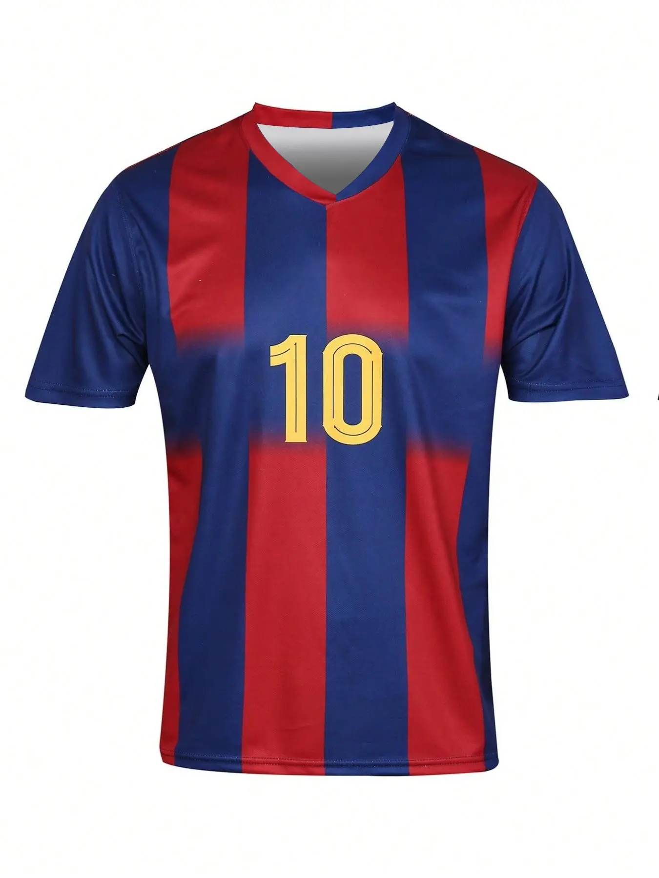 SURUIDA 1pc Barcelona #19 Men's Soccer Jersey, Professional Sports Football Shirt, Football Uniform, Comfortable For Match, Casual, Team Sports, Short Sleeve Top, Stylish Jersey, Sports Tops