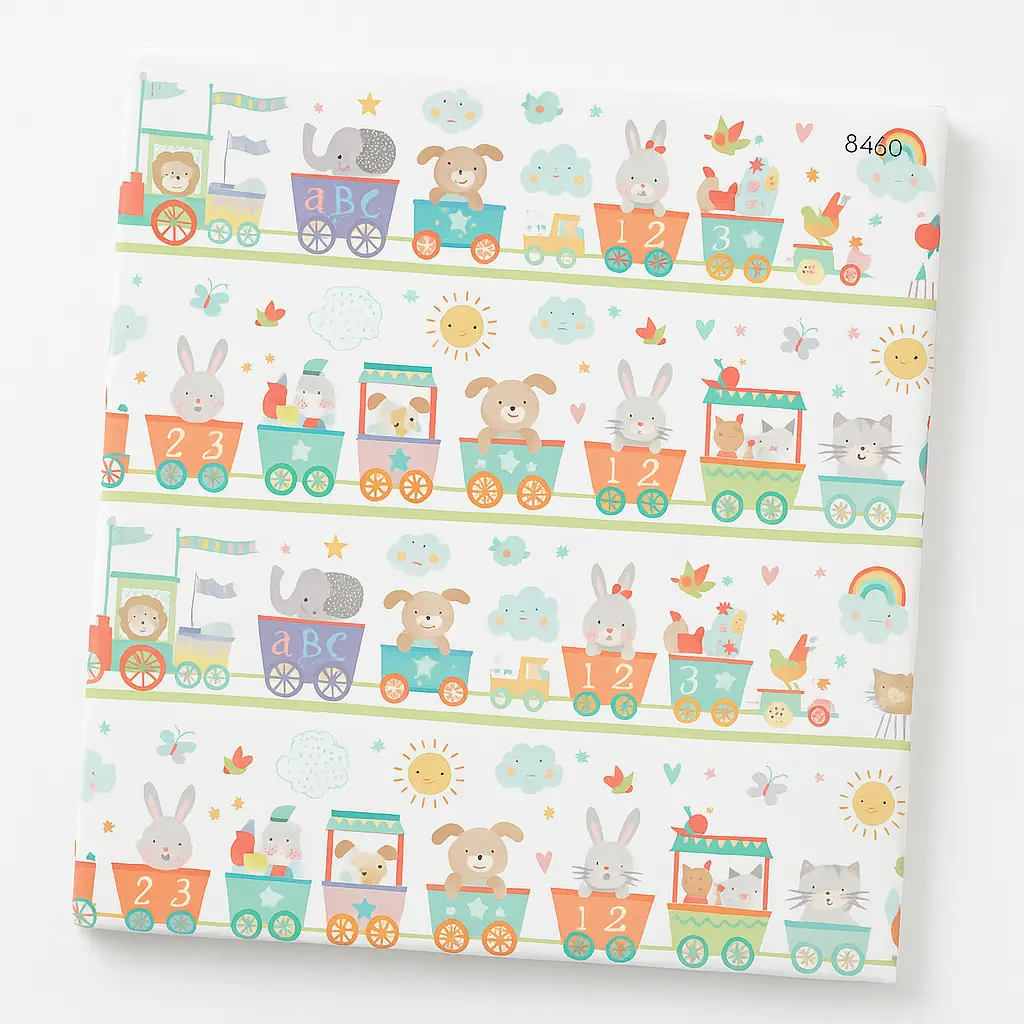 Baby Train Adventure Gift Wrap Baby Train Adventure Gift Wrap