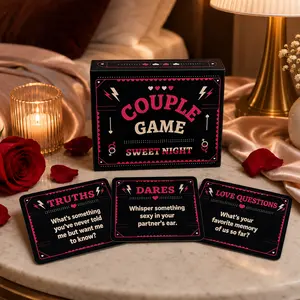 Couple Edition Card Game -50 Conversation Cards Suitable for Couples, Adults, and Teenagers - a Two Player Game for Unforgettable Date Nights and Game Nights