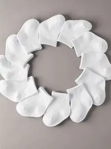 Breathable Kids Short Socks, 12 Pairs Pack for Daily Wear, Cushioned Mesh Design for Comfort, Perfect for Active Children, Mesh Grid Socks