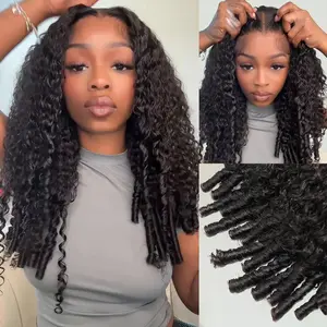 OQ HAIR 250% Density Burmese Curly Wear Go Glueless Wig With Drawstring 7x5 Pre Cut HD Lace Bleached Tiny Knots  Pre Plucked Hairline Lace Front Human Hair Wigs Pre-Everything Vacation Hair Outdoorfun