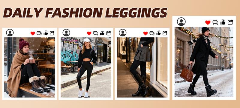 【LOCAL SHIPPING】CHRLEISURE 3PCS Thermal Thick FLeece Lined Leggings for Cold Winter Warm, High Waist Women's Cozy Workout Wear Fleece Pants for Yoga Riding Casual Wear 【LOCAL SHIPPING】CHRLEISURE 3PCS Thermal Thick FLeece Lined Leggings for Cold Winter Warm, High Waist Women's Cozy Workout Wear Fleece Pants for Yoga Riding Casual Wear