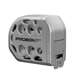 New Self-Lock stainless steel hollow measuring tape with magnet, printed on one side. Available in 5m/16ft & 7.5m/25ft lengths, suitable for household, industrial, and woodworking applications