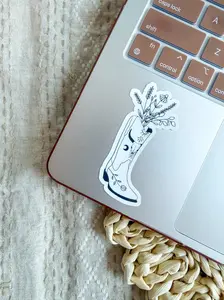 Cowboy Boot Sticker - Funny Sticker - Matte Sticker - Waterproof Sticker - Vinyl Sticker - Water Bottle Sticker - Laptop sticker