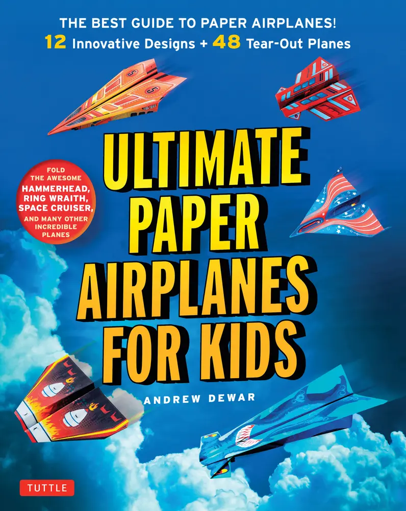 USED Book - Ultimate Paper Airplanes for Kids: The Best Guide to Paper Airplanes!: Includes Instruction Book with 12 Innovative Designs & 48 Tear-Out Paper Planes by Dewar, Andrew (Paperback) - english