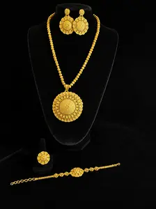 Empress Gold Filigree Jewelry Collection Full 4 Piece Set