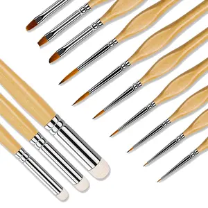 Yutiars Miniature Paint Brushes Drybrush-13pcs Micro Detail Paint Brush Set, Small Fine Detail Brushes for Acrylic, Waterco