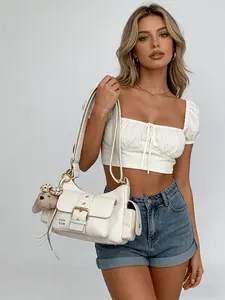 Fashion Women's Crossbody Bag, Handbag Purse, Stylish Single Compartment Shoulder Bag, Perfect for Daily Use, Trendy Ladies Accessory, Casual Crossbody Bags