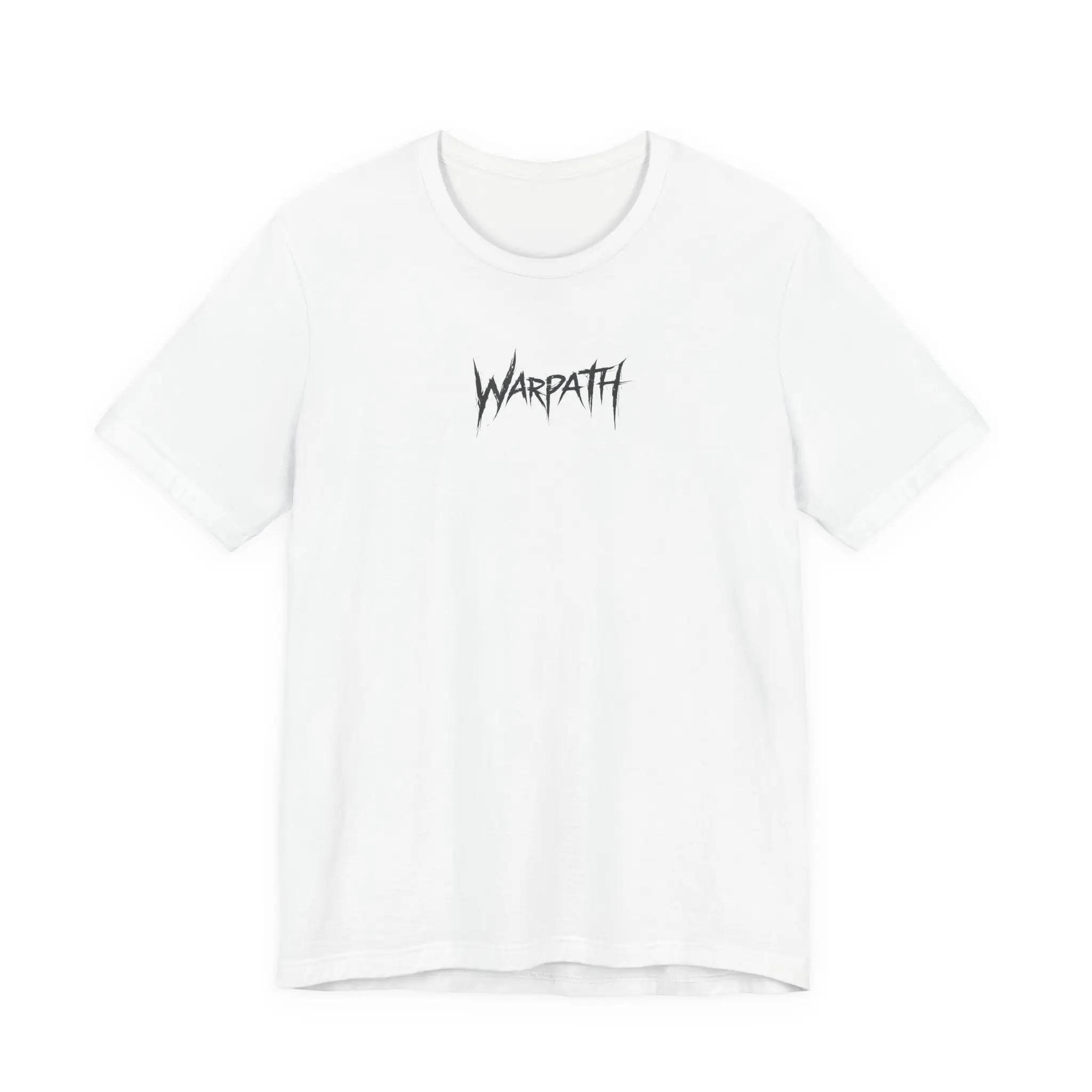 Warpath Logo Tee | White Graphic T-Shirt, Minimal Metal Band Design