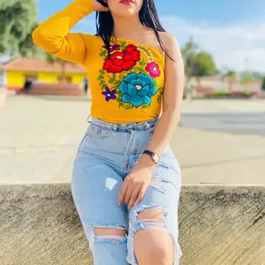 Beautiful floral Mexican Sleeve Bodysuit