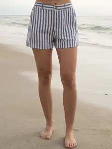 Striped Linen Shorts