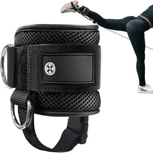 Ankle Strap for  Machine Professional Kickback Ankle Strap for Glute Workouts,  Extensions - Adjustable Strap with D-Rings